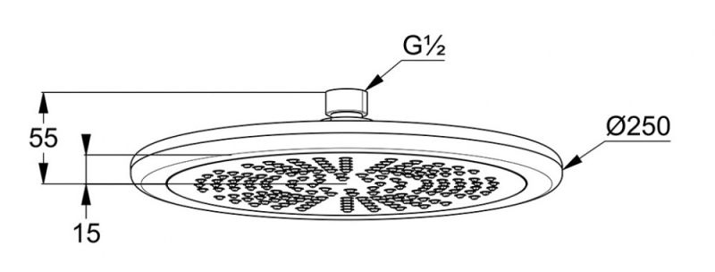 Верхний душ Kludi Freshline хром 6751105-00